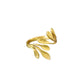 Leaf guld ring